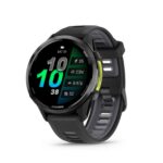 Garmin Forerunner 970 47mm AMOLED GPS-Lauf-Triathlon-Smartwatch Titan LED-Taschenlampe Pulsuhr Carbongrau Schwarz