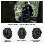 Garmin Instinct 3 Tactical 50mm AMOLED GPS-Multisport-Smartwatch Taktisch Outdoor Pulsuhr LED-Taschenlampe Schwarz – Bild 3