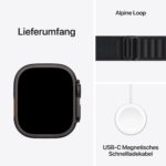 Apple Watch Ultra 3 GPS + Cellular 49mm Premium Smartwatch Titan Schwarz Lauftraining Sport Satellitenkommunikation – Bild 6
