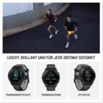 Garmin Forerunner 265 46mm GPS-Laufuhr AMOLED Touchdisplay Sportuhr Fitnessuhr mit Pulsmesser Schwarz Herren Damen – Bild 5