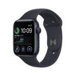 Apple Watch SE 2 (2022) GPS 44mm Smartwatch Aluminium Mitternacht Fitnesstracker Schlaftracker Unfallerkennung