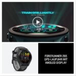 Garmin Forerunner 265 46mm GPS-Laufuhr AMOLED Touchdisplay Sportuhr Fitnessuhr mit Pulsmesser Schwarz Herren Damen – Bild 9