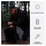 Garmin Instinct 3 Tactical 50mm AMOLED GPS-Multisport-Smartwatch Taktisch Outdoor Pulsuhr LED-Taschenlampe Schwarz – Bild 5