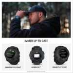 Garmin Instinct 3 Tactical 50mm AMOLED GPS-Multisport-Smartwatch Taktisch Outdoor Pulsuhr LED-Taschenlampe Schwarz – Bild 6