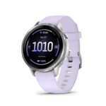 Garmin Venu 4 41mm AMOLED GPS-Fitness-Smartwatch mit Telefonfunktion Sprachassistenz Fitnesstracker Grau Silber