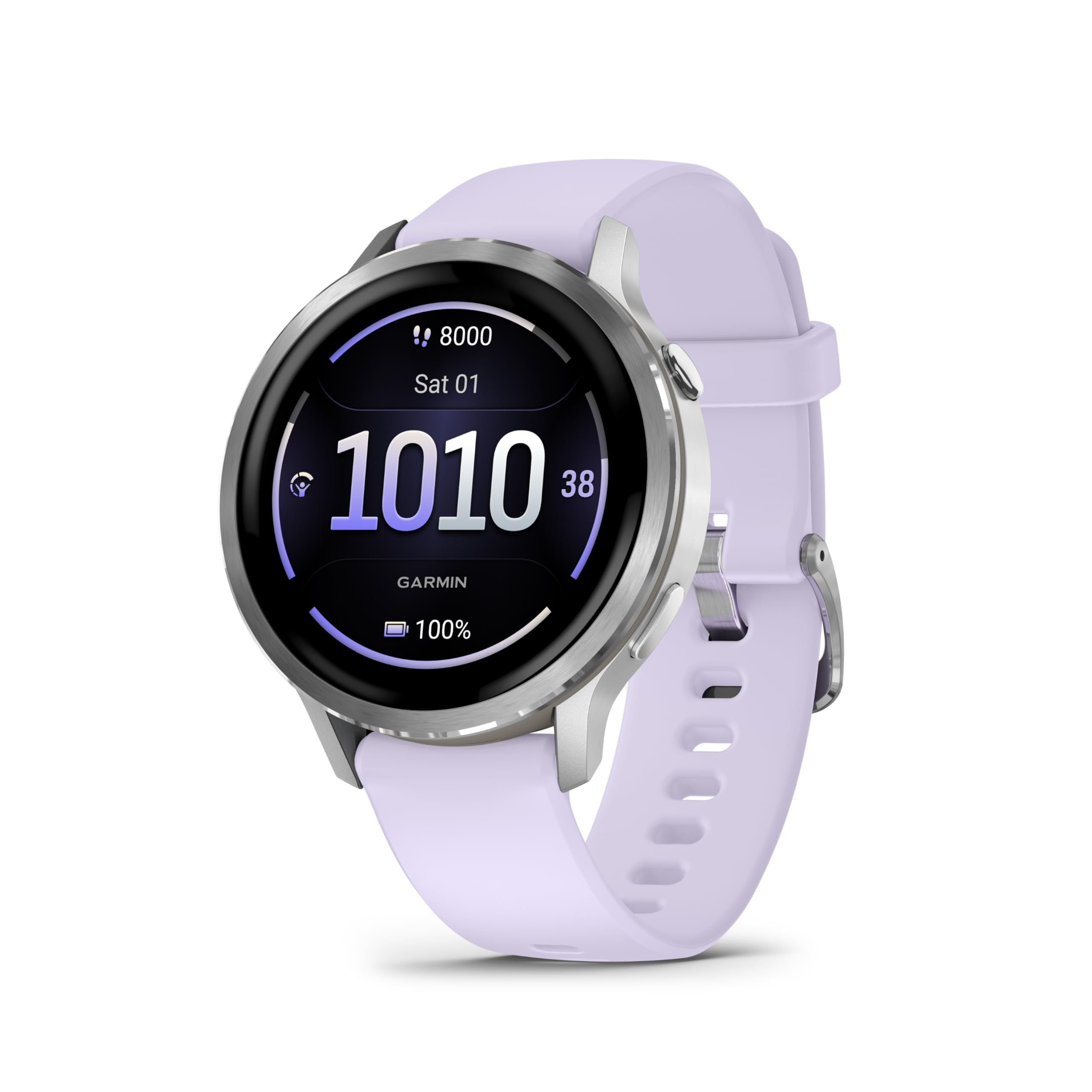 71q2XNKAAEL Garmin Venu 4 41mm AMOLED GPS-Fitness-Smartwatch mit Telefonfunktion Sprachassistenz Fitnesstracker Grau Silber – Bild 1