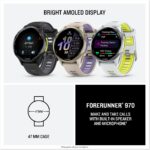 Garmin Forerunner 970 47mm AMOLED GPS-Lauf-Triathlon-Smartwatch Titan LED-Taschenlampe Pulsuhr Carbongrau Schwarz – Bild 8