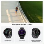 Garmin Forerunner 970 47mm AMOLED GPS-Lauf-Triathlon-Smartwatch Titan LED-Taschenlampe Pulsuhr Carbongrau Schwarz – Bild 5