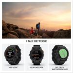 Garmin Fenix 7S Pro Solar 42mm GPS-Multisport-Smartwatch Solarladung Pulsuhr Graphit Generalüberholt Refurbished – Bild 2