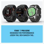 Garmin Fenix 7S Pro Solar 42mm GPS-Multisport-Smartwatch Solarladung Pulsuhr Graphit Generalüberholt Refurbished – Bild 7