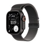 Apple Watch Ultra 3 GPS + Cellular 49mm Premium Smartwatch Titan Schwarz Milanaise Lauftraining Satellitenkommunikation